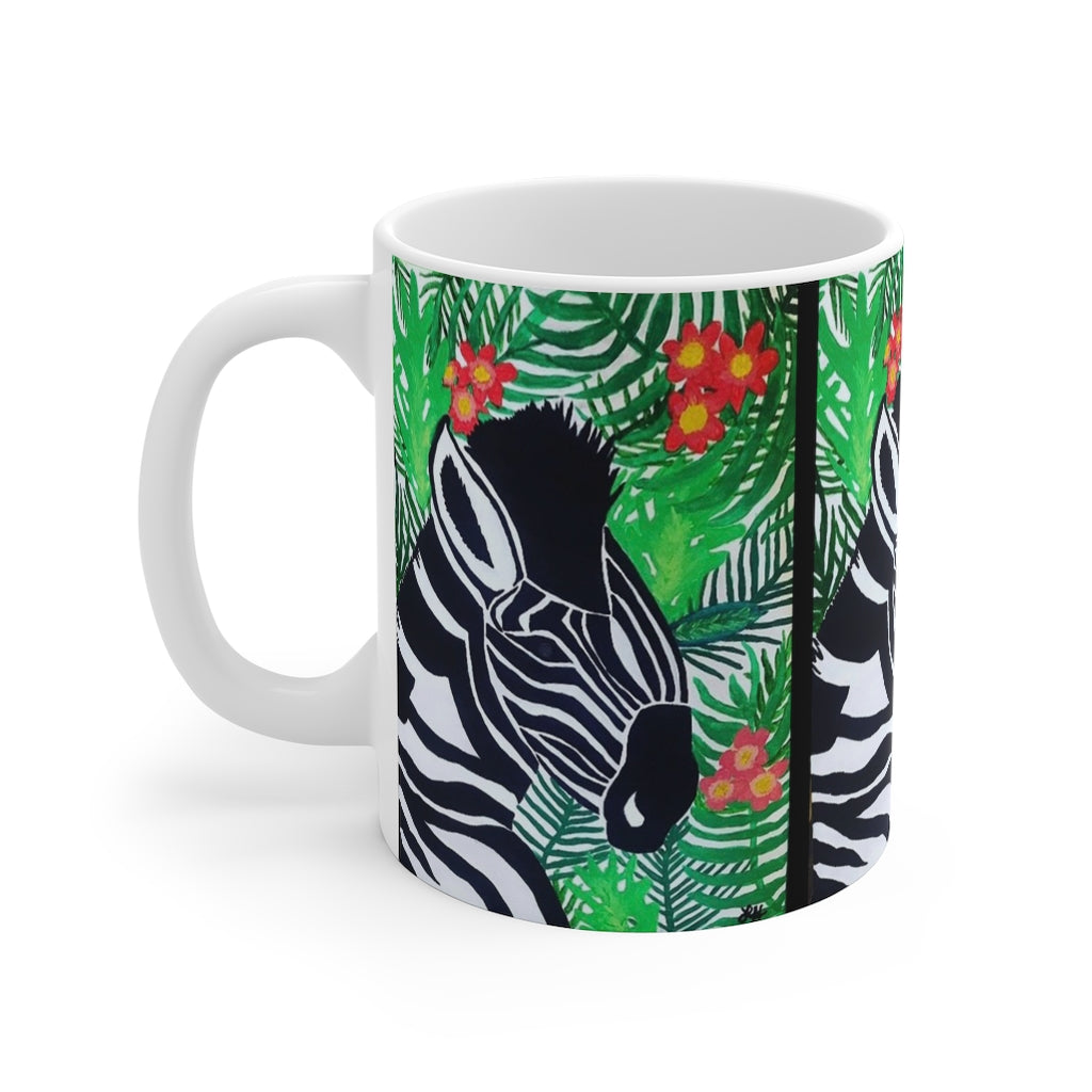 Zebra Travel mug with a handle — Craig Bone